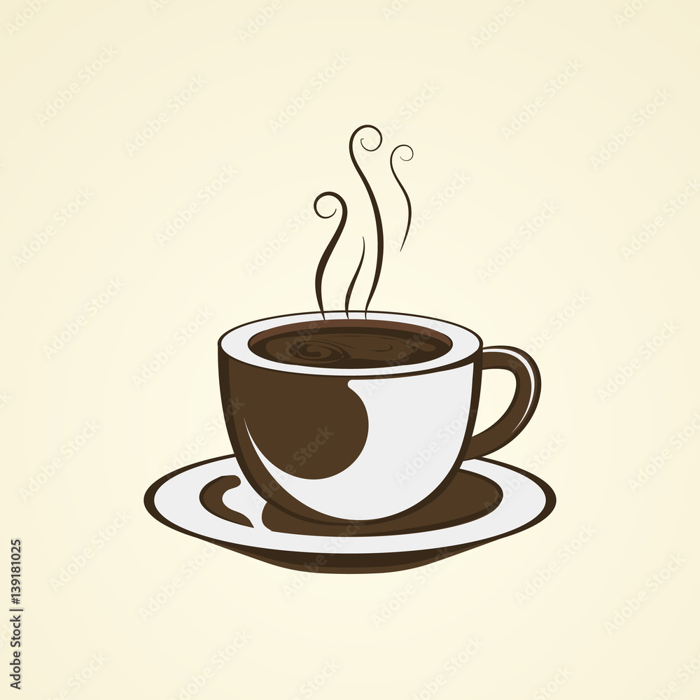 Obraz premium Coffee sign logo. vector