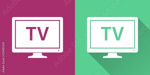 TV - vector icon.