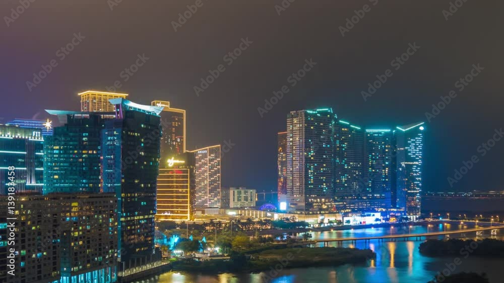 macau city night light bay hotels rooftop panorama 4k time lapse china
macau city night light bay hotels rooftop panorama 4k time lapse china