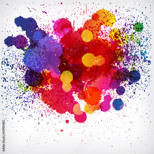 Holi colorful abstract background. Ethnicity graphic paint powder festival paint.