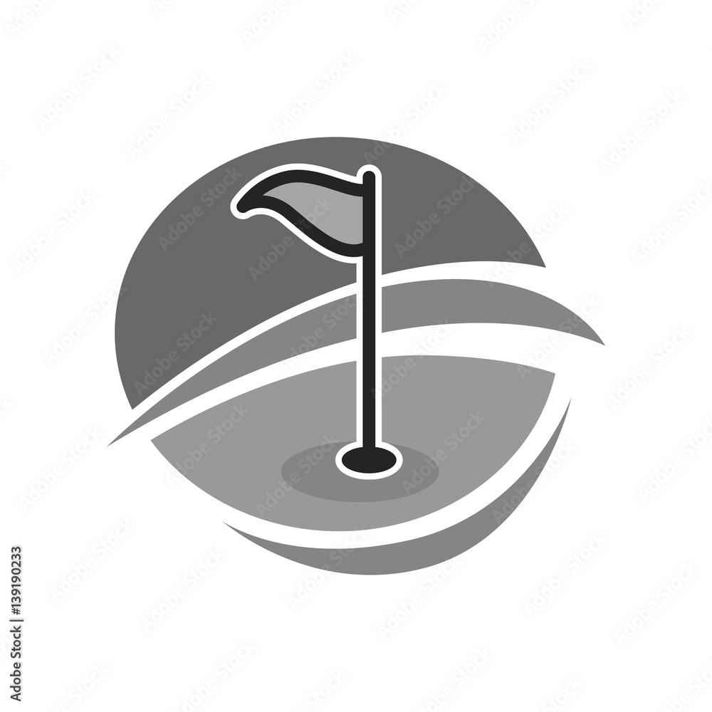 Golf country club logo template or icon for tournament Golf country club logo template or icon for tournament