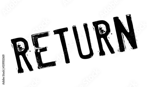 Return rubber stamp. Grunge design with dust scratches. Effects can be easily removed for a clean, crisp look. Color is easily changed.