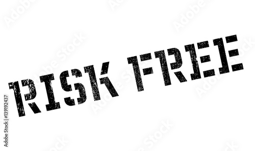 Risk Free rubber stamp. Grunge design with dust scratches. Effects can be easily removed for a clean, crisp look. Color is easily changed.
