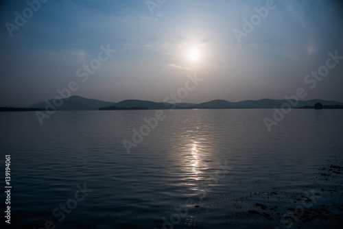 view in Wuxi Lihu natural park of China.