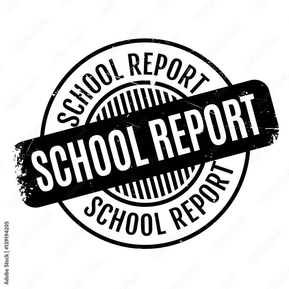 School Report rubber stamp. Grunge design with dust scratches. Effects can be easily removed for a clean, crisp look. Color is easily changed. School Report rubber stamp. Grunge design with dust scratches. Effects can be easily removed for a clean, crisp look. Color is easily changed.