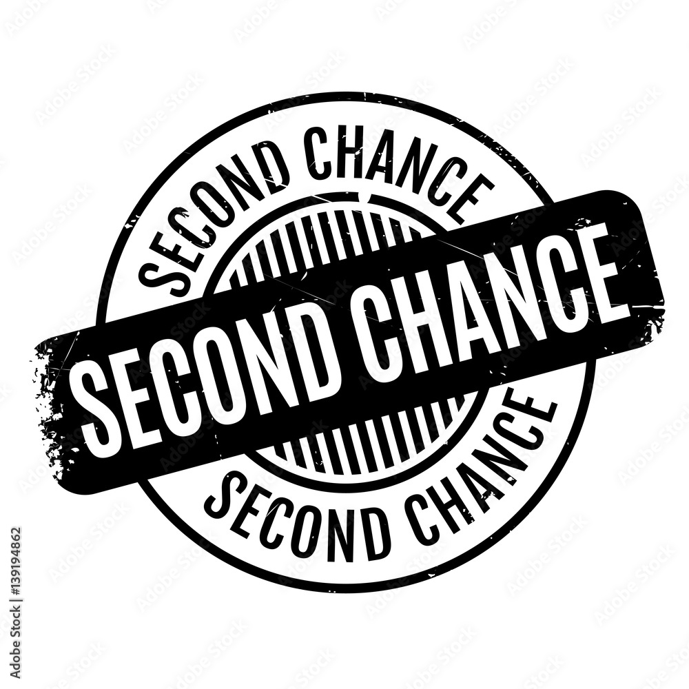 Second Chance rubber stamp. Grunge design with dust scratches. Effects can be easily removed for a clean, crisp look. Color is easily changed. Second Chance rubber stamp. Grunge design with dust scratches. Effects can be easily removed for a clean, crisp look. Color is easily changed.
