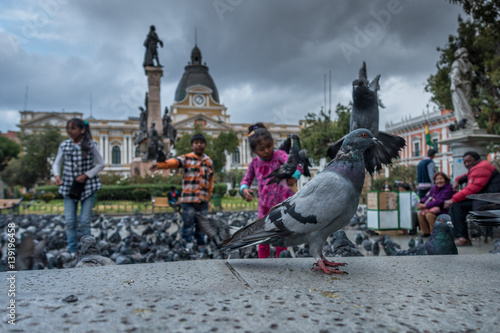 Plaza Murillo im Zentrum von La Paz, Bolivien photo