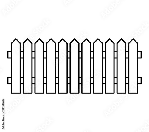 Wooden Fence silhouette isolated vector symbol icon design. Beautiful illustration isolated on white background