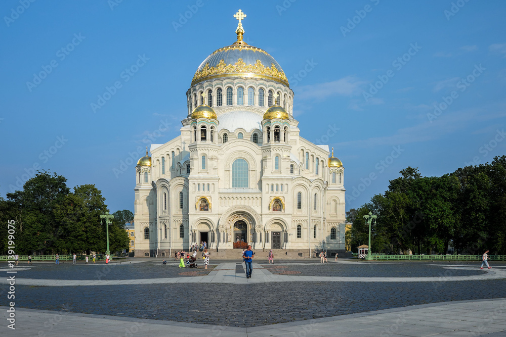 Naval St. Nicholas Cathedral in Kronstadt.