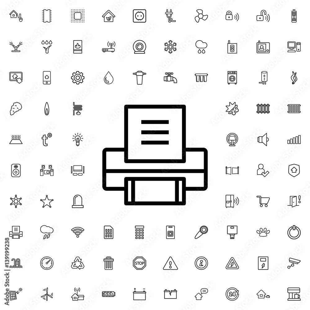 printer icon illustration