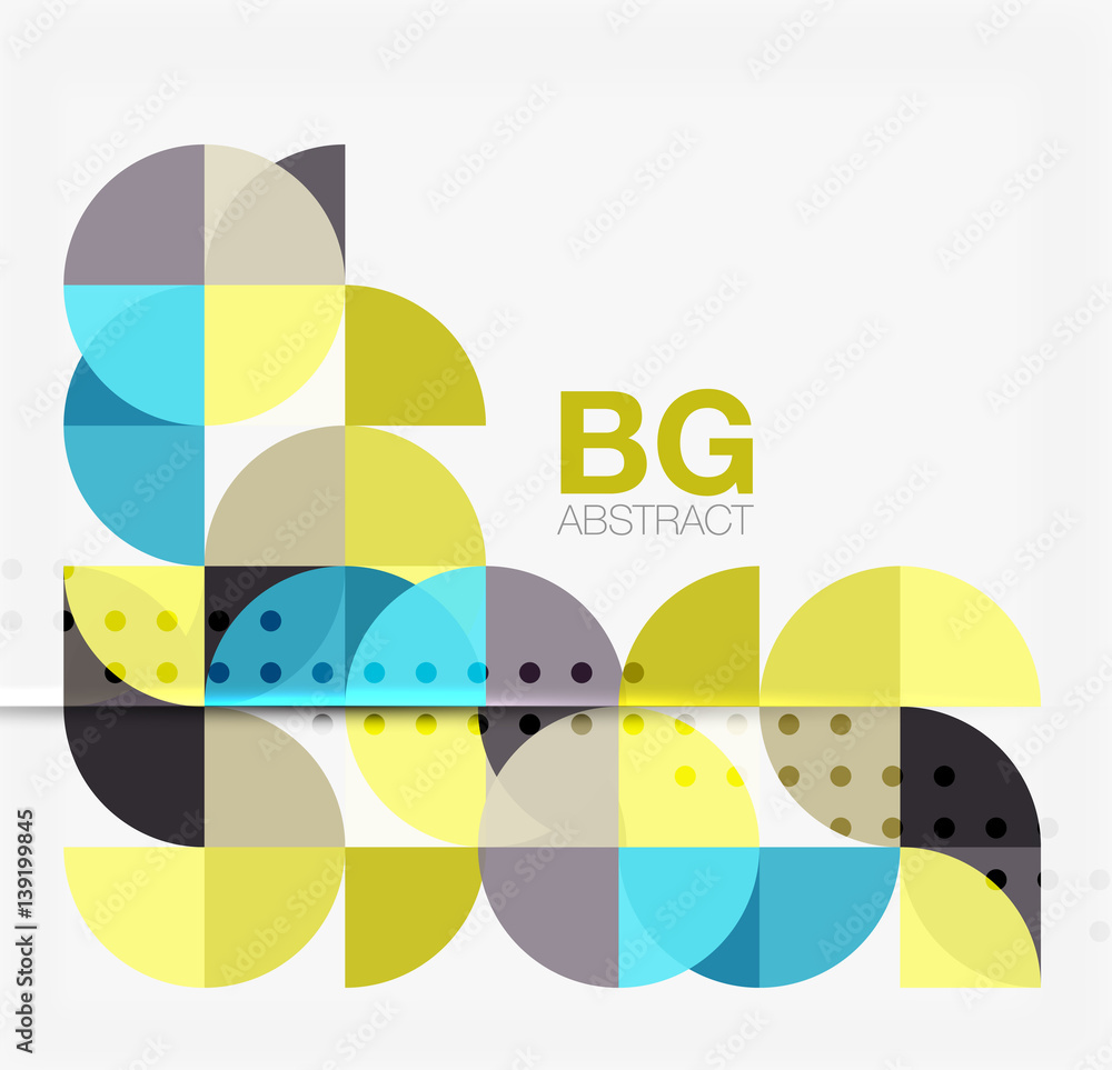 Vector geometric circle abstract background Vector geometric circle abstract background