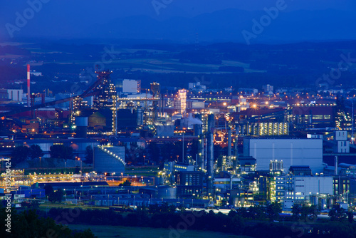 Linz, Upper Austria, View from Pfenningberg, VOEST photo