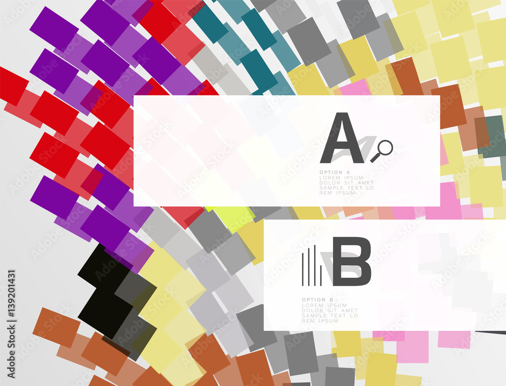 Abstract geometrical texture with infographic options Abstract geometrical texture with infographic options
