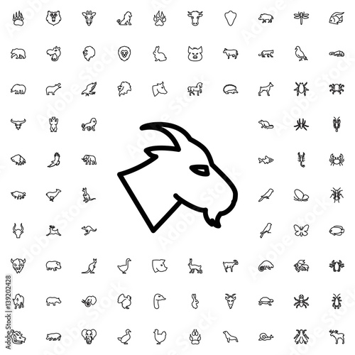 goat icon illustration