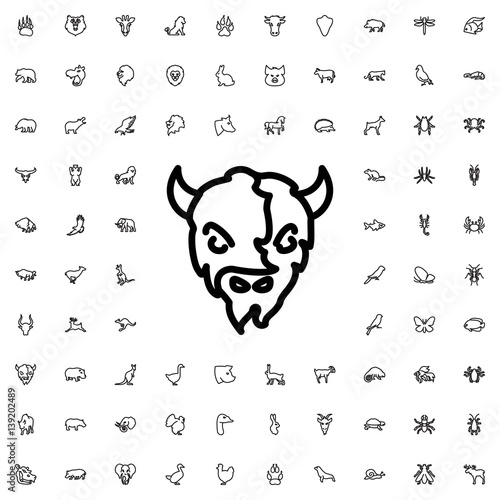 goat icon illustration