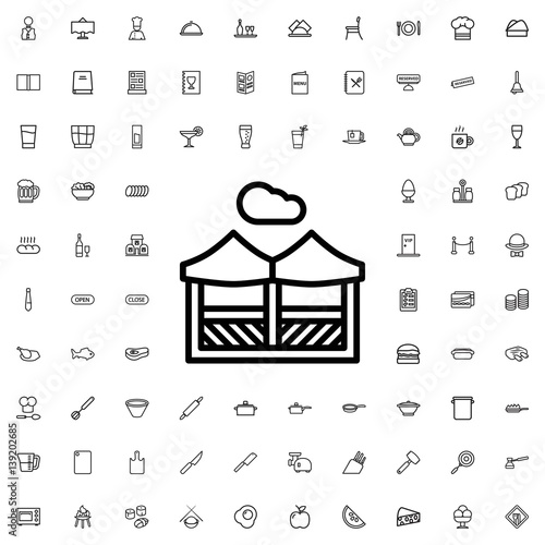 pergola icon illustration