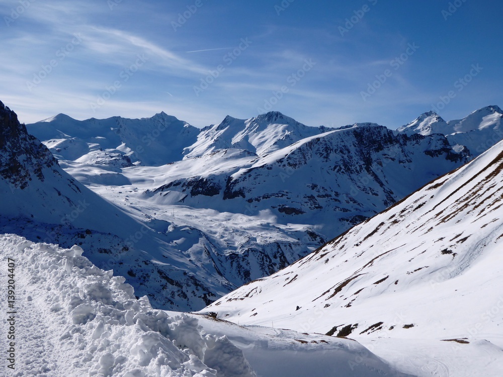 rando hivernale au col des Rochilles, Savoie