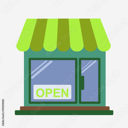 Shop front open