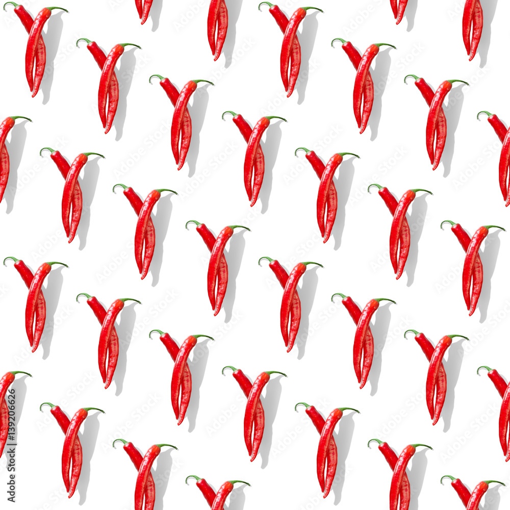 red hot chili pepper seamless pattern red hot chili pepper seamless pattern