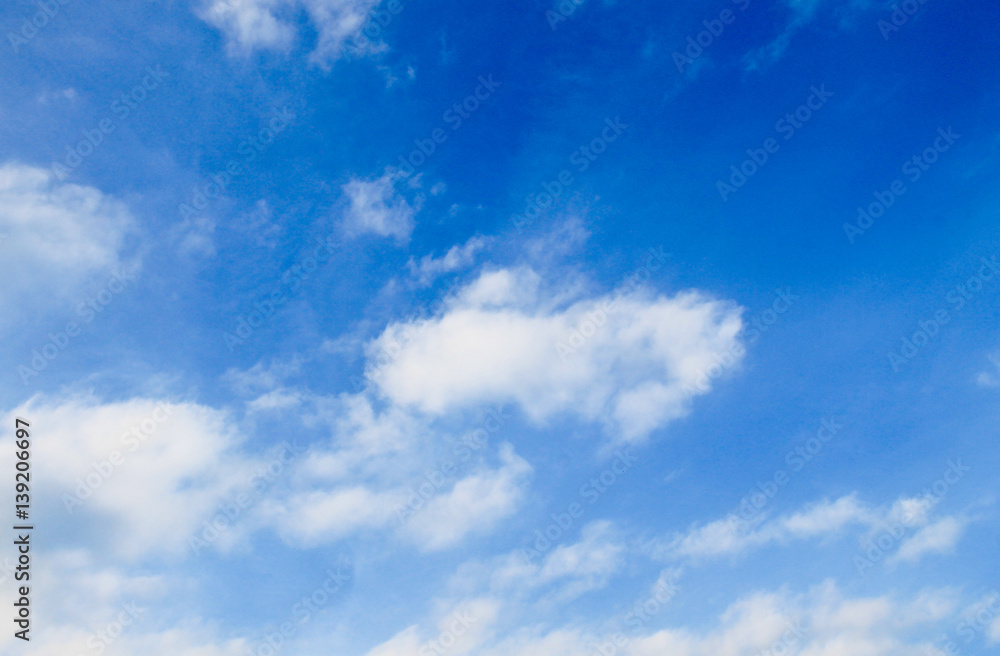 White clouds in blue sky White clouds in blue sky