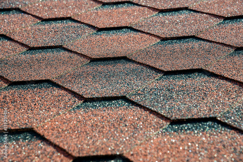 Tile roofs. Close up