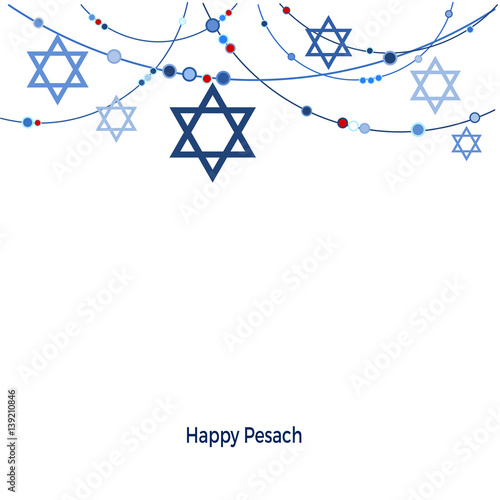 Background with the jewish stars, vector illustration