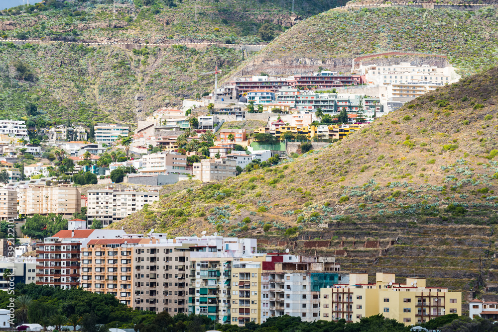 Fototapeta premium Architectural buildings on Canary Island Tenerife Spain