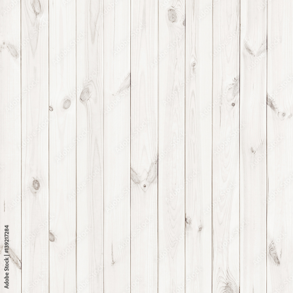 white wood texture background, wooden table top view Stock Photo