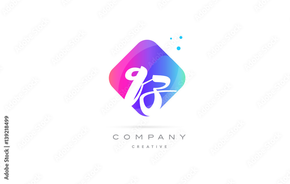 qz q z pink blue rhombus abstract hand written company letter logo icon qz q z pink blue rhombus abstract hand written company letter logo icon
