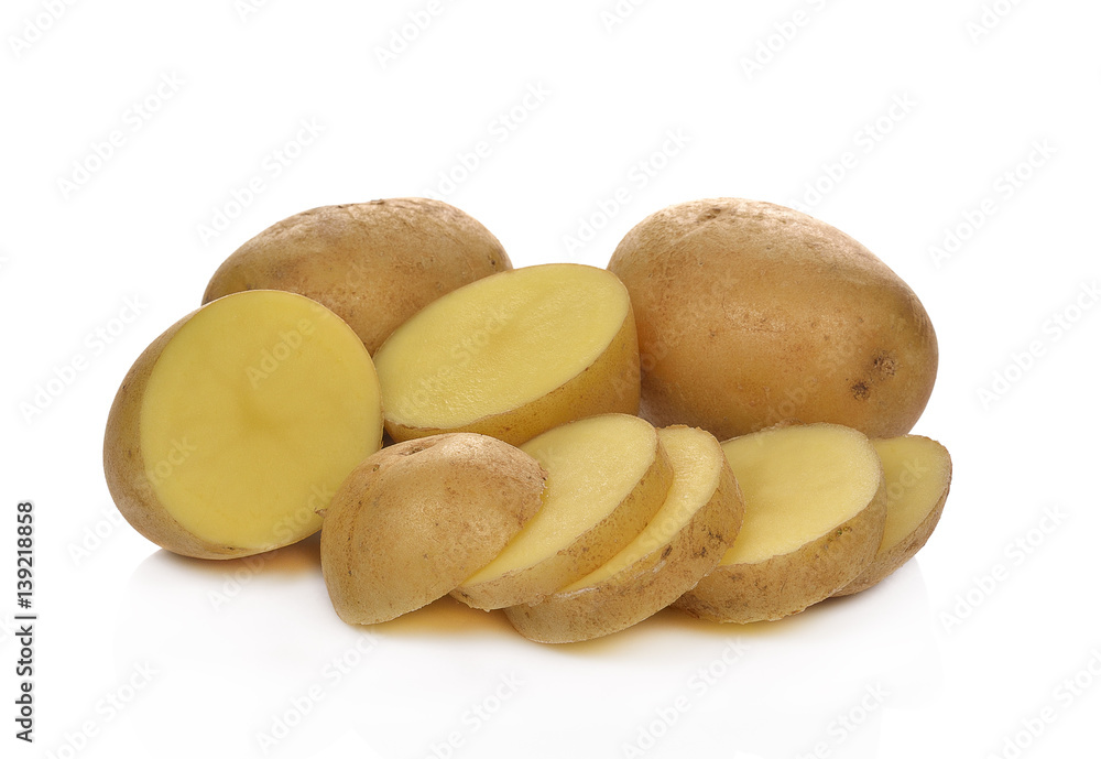 potato isolated on white background potato isolated on white background