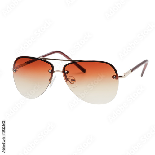 nice brown sunglasses isolated