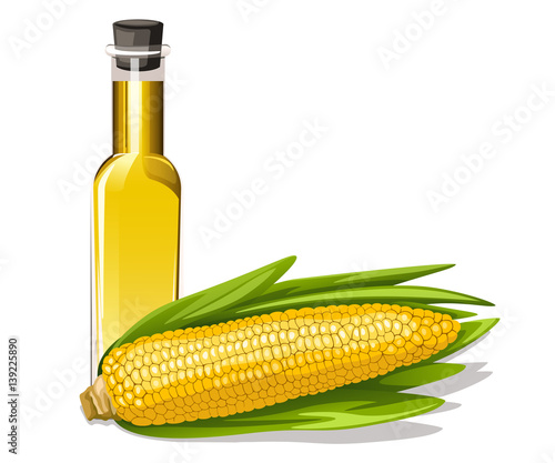 corn oil with corn cob