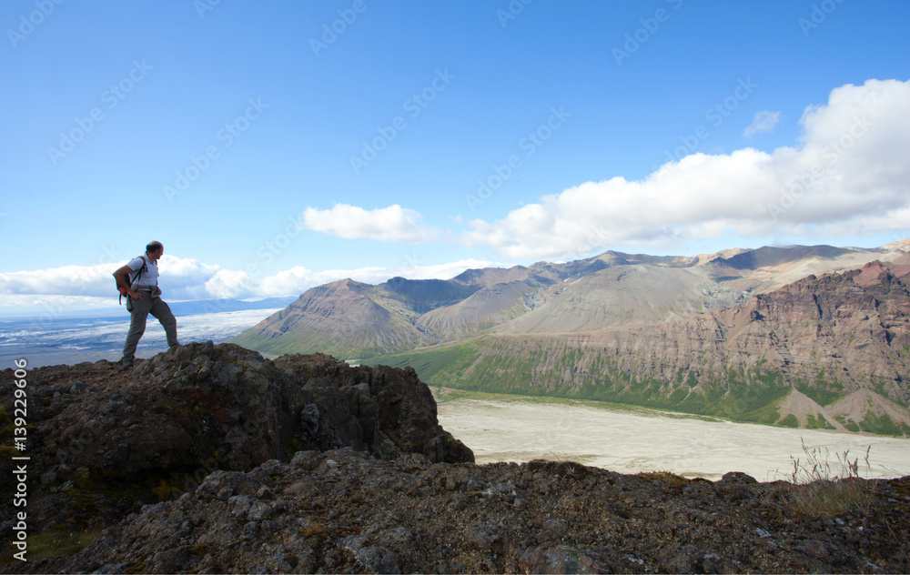 Obraz premium Trekking in Islanda
