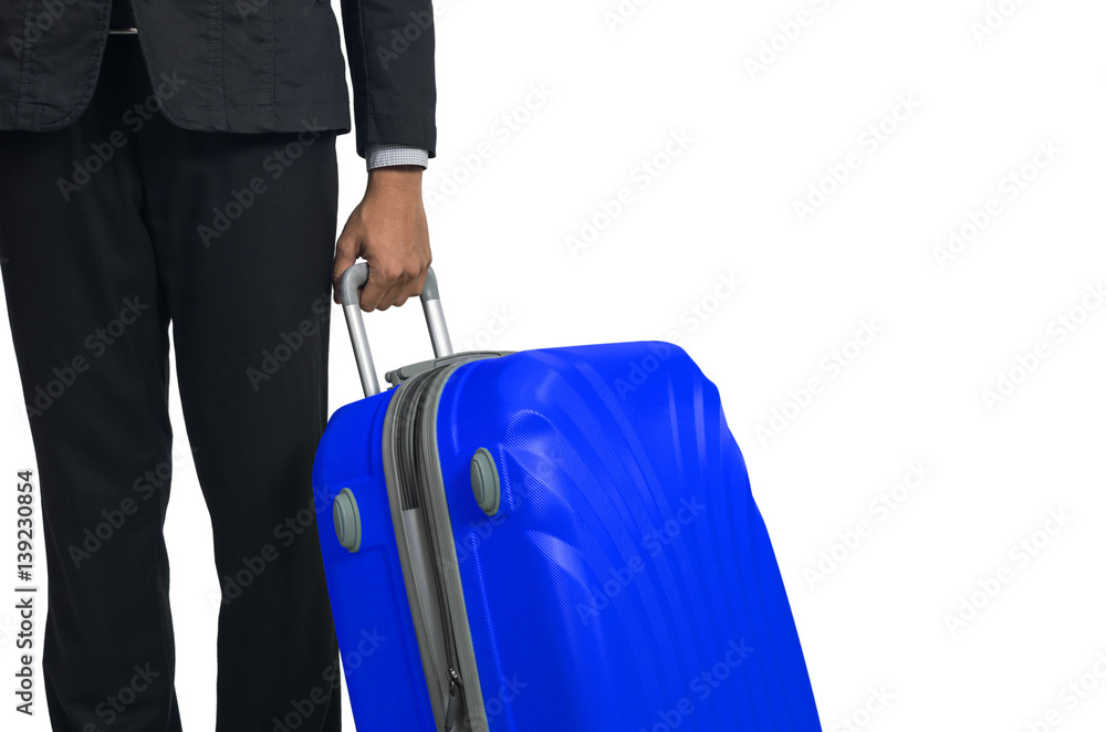Businessman and suitcase Businessman and suitcase