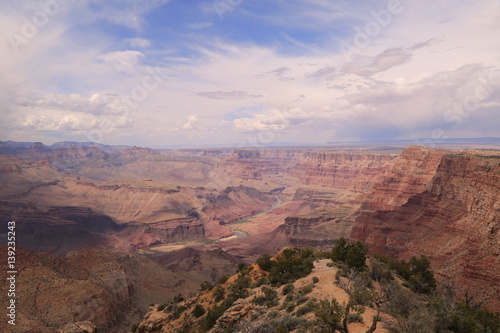 Grand Canyon an einem wunderschönen Sommertag