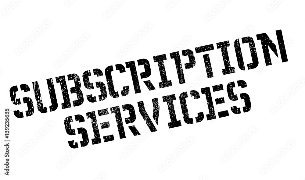 Subscription Services rubber stamp. Grunge design with dust scratches. Effects can be easily removed for a clean, crisp look. Color is easily changed. Subscription Services rubber stamp. Grunge design with dust scratches. Effects can be easily removed for a clean, crisp look. Color is easily changed.