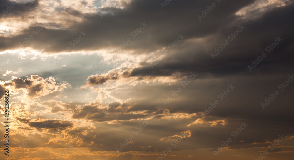 colorful dramatic sky with cloud at sunset colorful dramatic sky with cloud at sunset