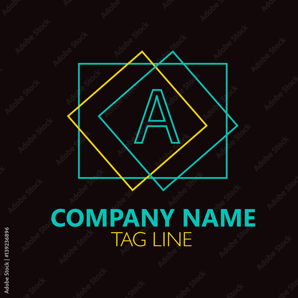 Fototapeta premium A Letter Logo Design.Sign.Symbol