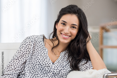 Fotografie Happy young woman