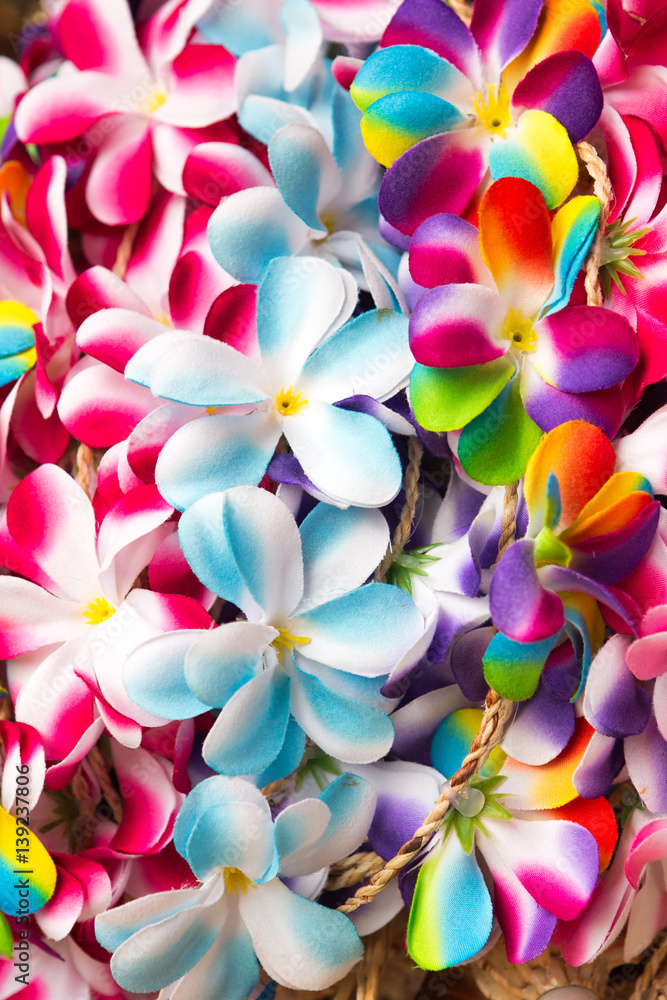 many beautiful Flower garlands in thai style many beautiful Flower garlands in thai style
