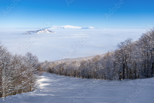 Amazing landscape in Vigla, Florina's ski center, Greece 