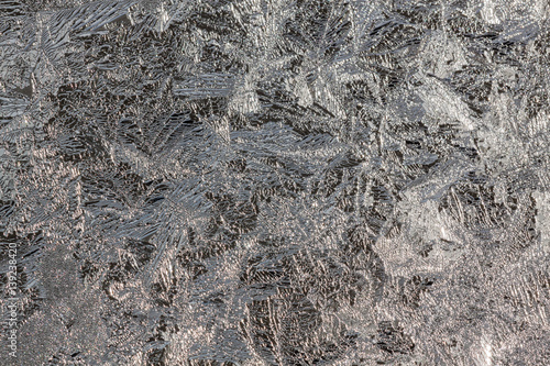 This is frosty pattern on glass window