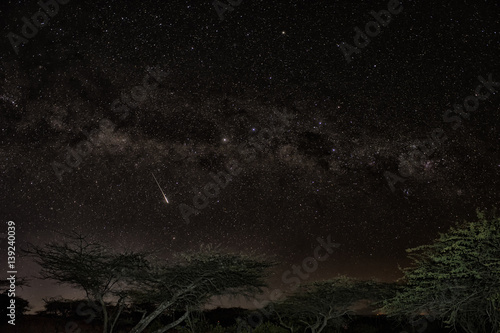 Night skies over Lewa Downs in Kenya photo