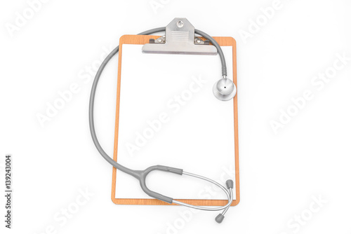 Stethoscope on Patient information