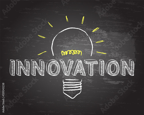 Innovation Through Lightbulb Blackboard