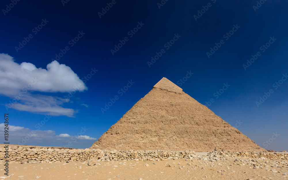 The pyramid of Khafre in Egypt