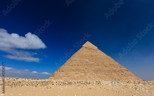 The pyramid of Khafre in Egypt