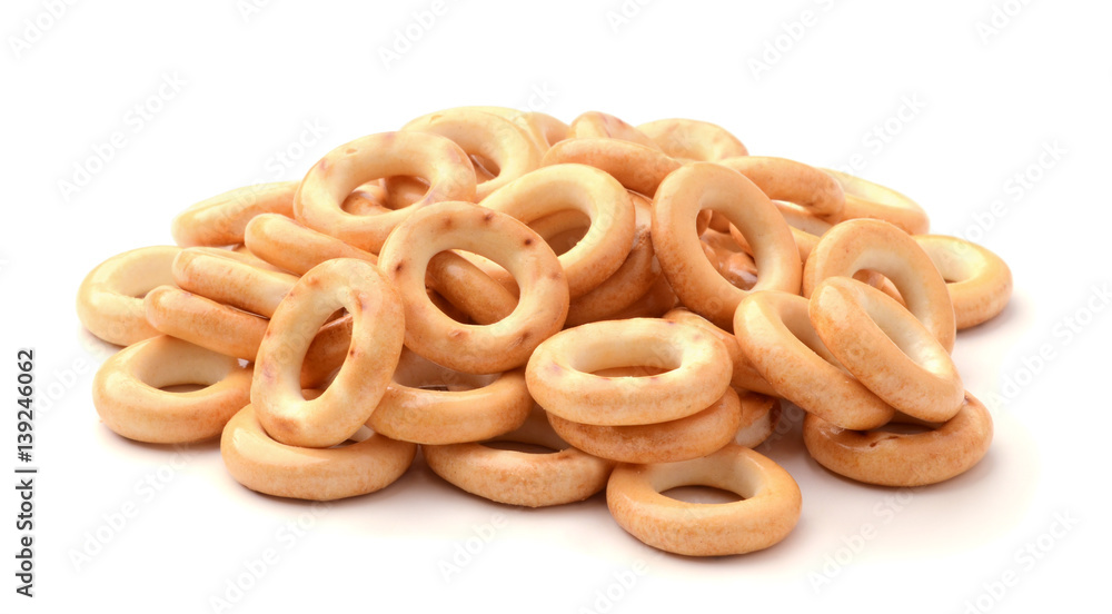 National Russian Bagels isolated on white National Russian Bagels isolated on white