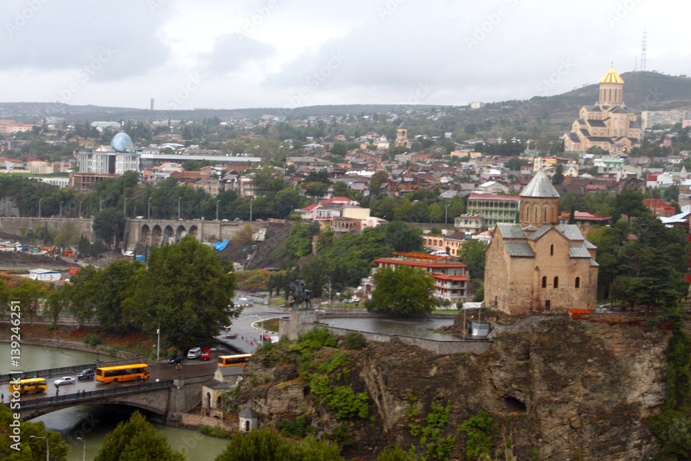 Nice view of Tbilisi, Georgi