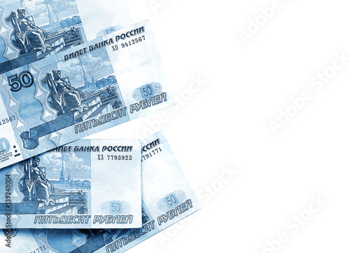 Russian rubles banknotes photo